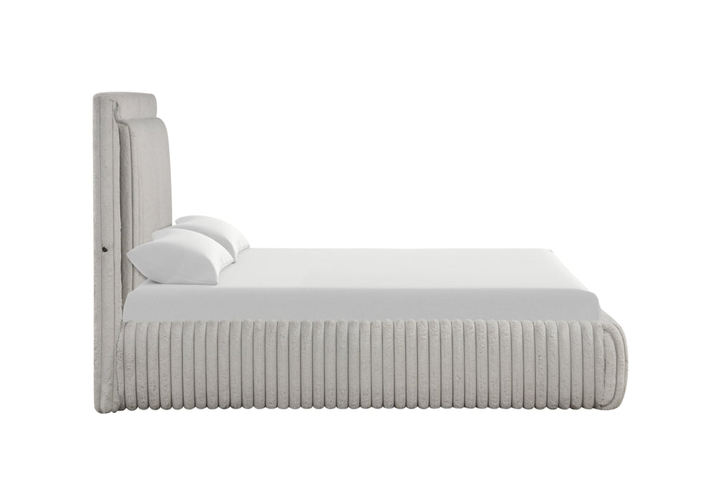 Diana Gray Platform Bed - Queen **NEW ARRIVAL**