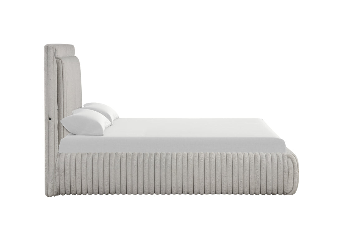 Diana Gray Platform Bed - Queen **NEW ARRIVAL**