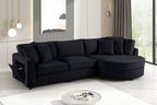 Elva Black Sectional **NEW ARRIVAL**