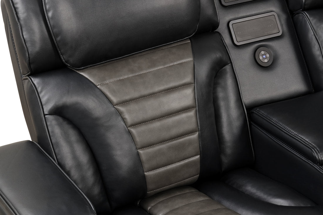 IBIZA POWER/POWER Black Reclining Sectional **NEW ARRIVAL**