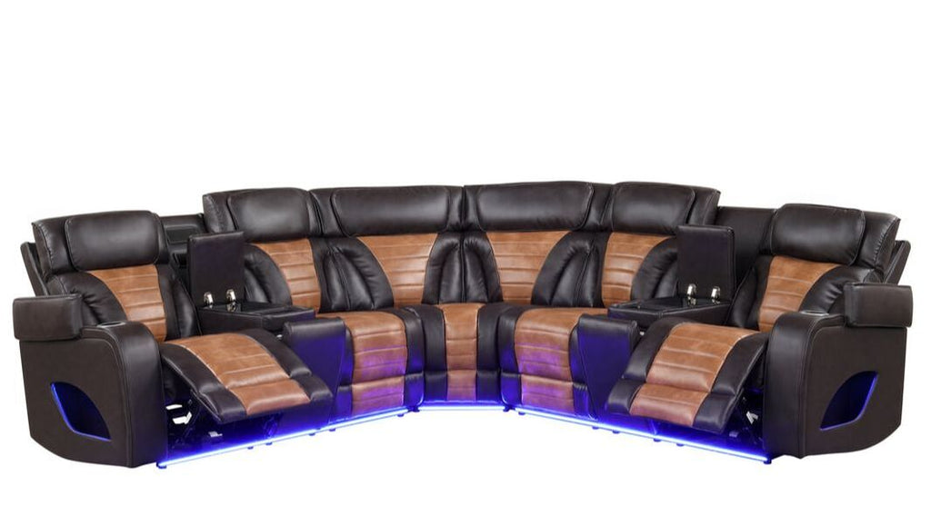 IBIZA POWER/POWER Brown Reclining Sectional **NEW ARRIVAL**