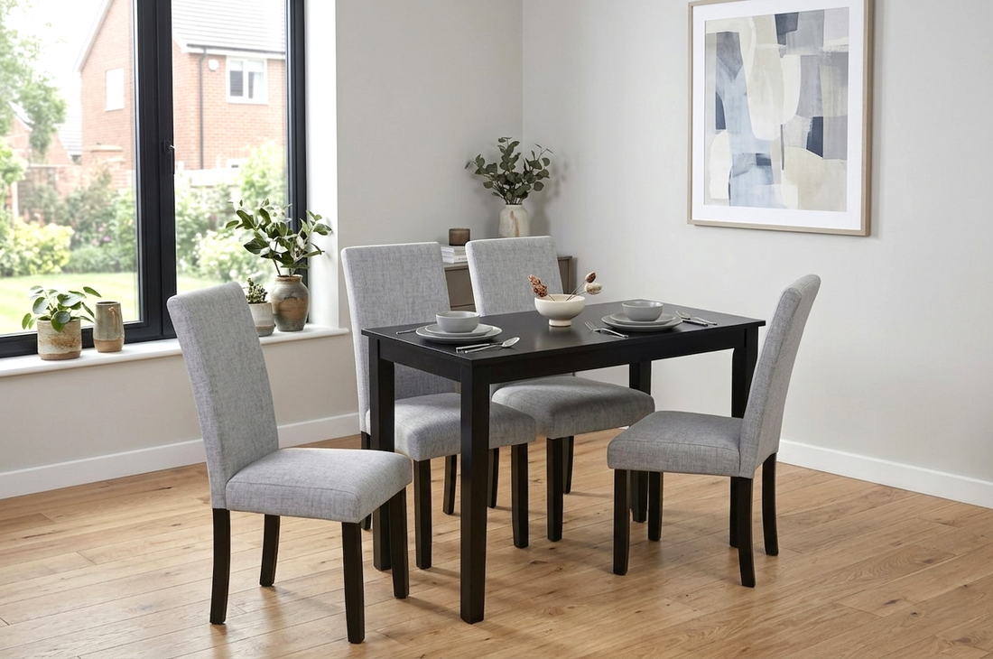 D700 Grey - Table + 4 Chairs **NEW ARRIVAL**
