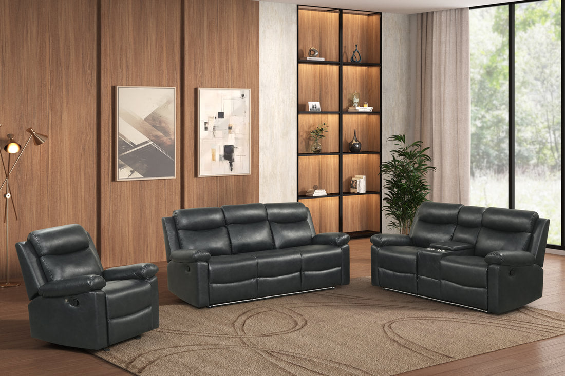 Isabel Black - 2PC OR 3PC Reclining Set **NEW ARRIVAL**