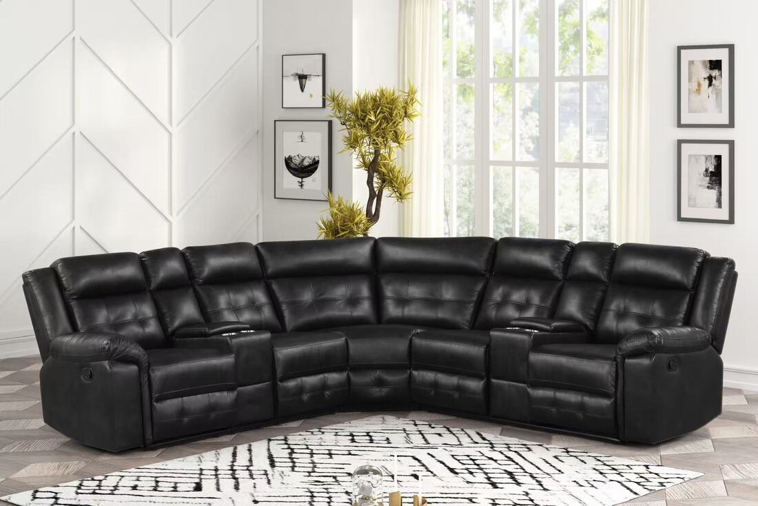 Jacob2 Black - Reclining Sectional **NEW ARRIVAL**