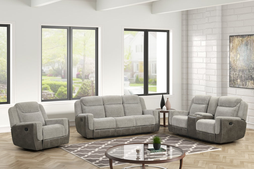 LISA - Gray 3pc Reclining Set