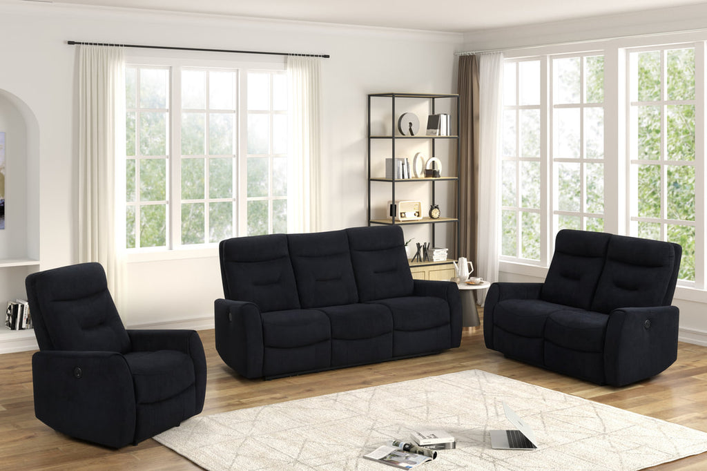 Nina Black - 3PC Power Reclining Set **NEW ARRIVAL**