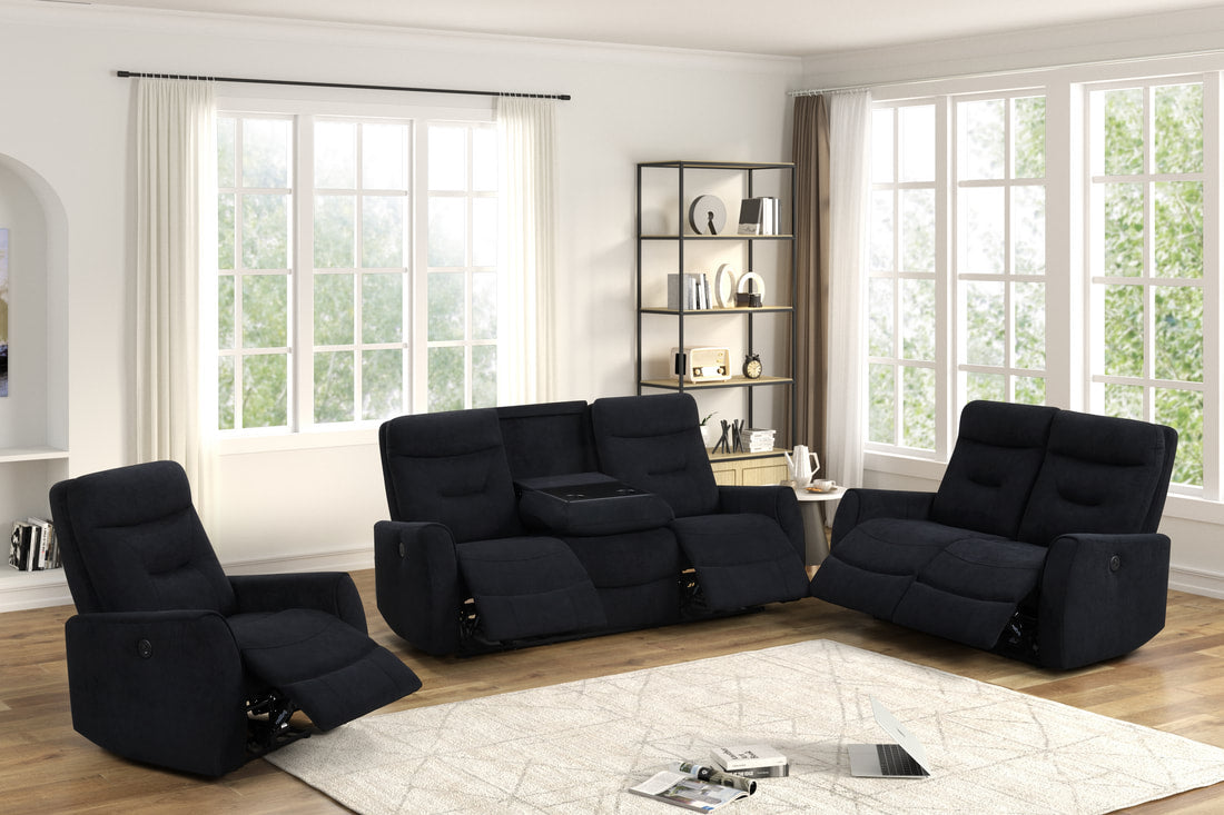 Nina Black - 3PC Power Reclining Set **NEW ARRIVAL**