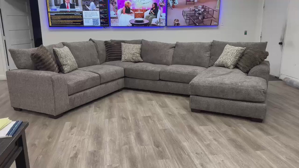 8600 Oversized Sectional (Taupe) **NEW ARRVIAL**