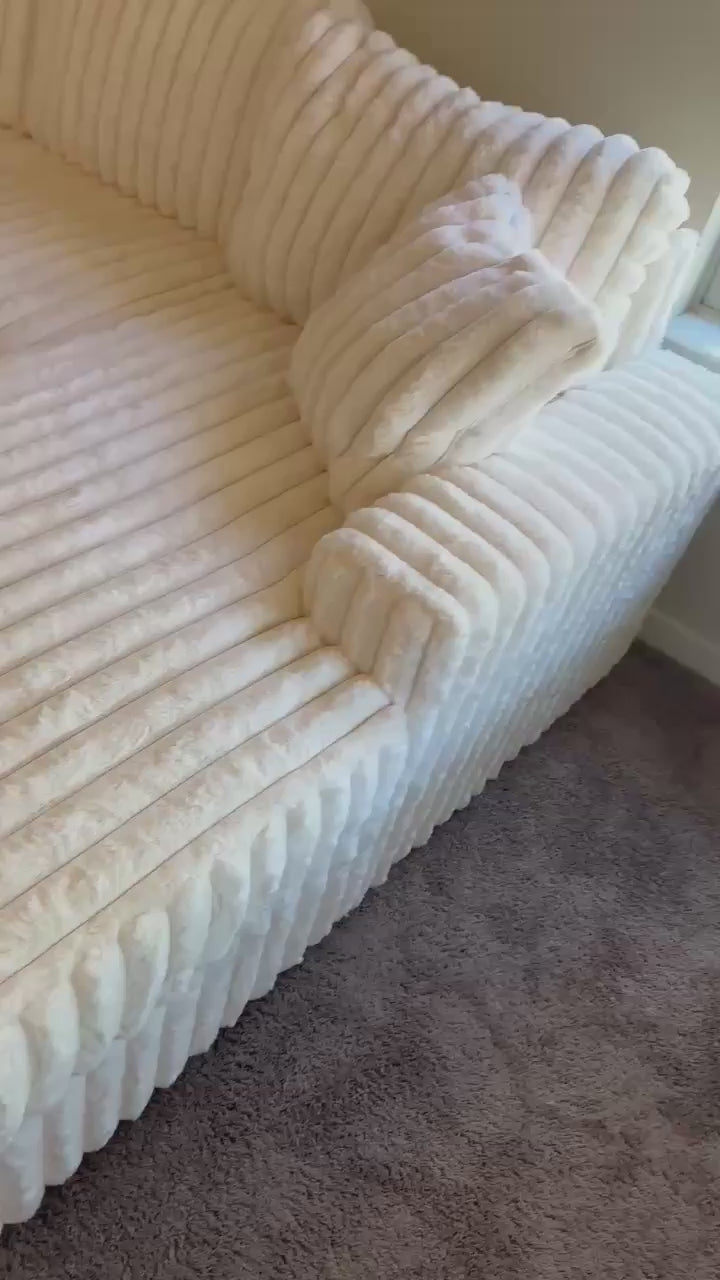 Forever Beige Sectional With Pull-Out Bed