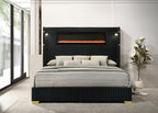 Romance2 Black Platform Bed - Queen, King **NEW ARRIVAL**