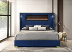 Romance2 Blue Platform Bed - Queen, King **NEW ARRIVAL**