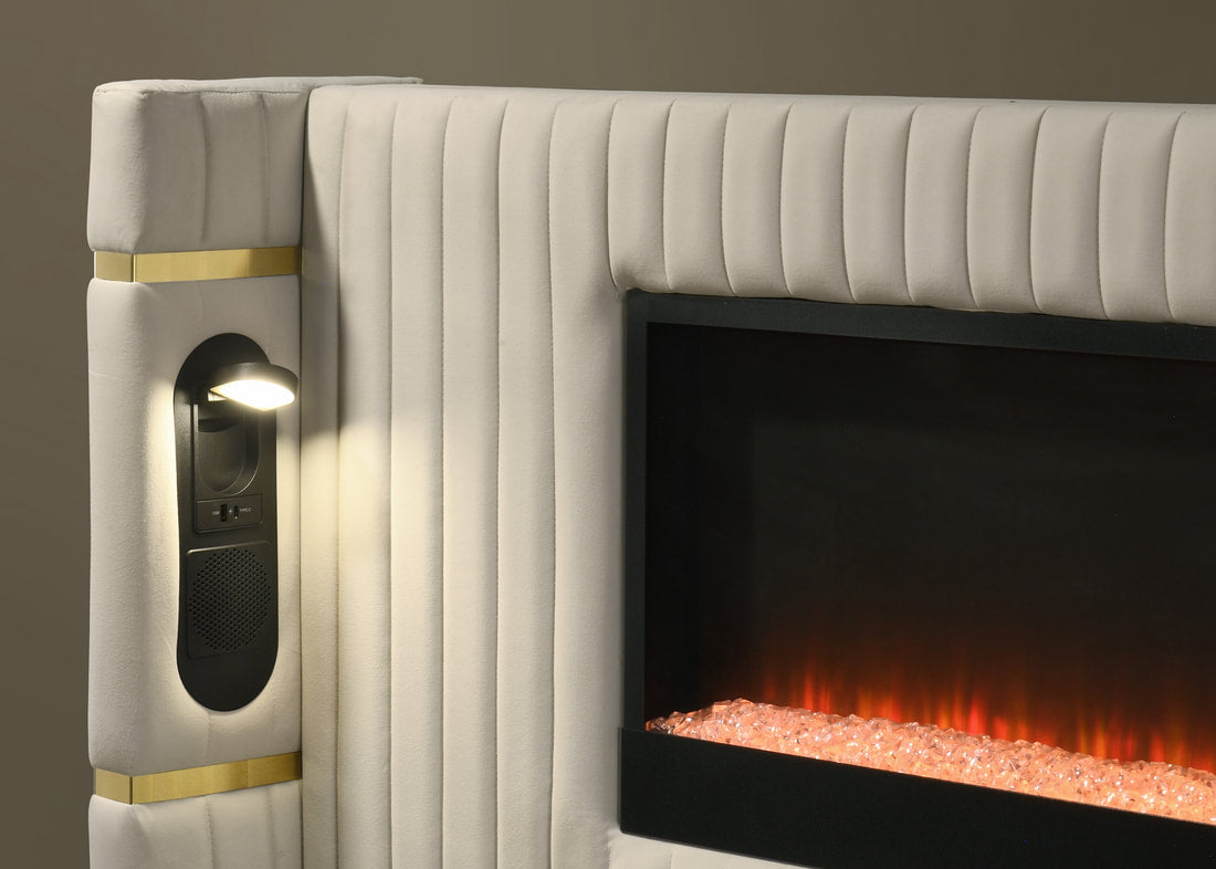 Romance2 Cream Platform Bed - Queen, King **NEW ARRIVAL**