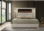 Romance2 Cream Platform Bed - Queen, King **NEW ARRIVAL**