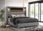 Romance2 Gray Platform Bed - Queen, King **NEW ARRIVAL**