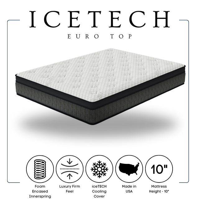 ICETECH - 10" Euro Top - Twin, Full, Queen, King