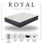 ROYAL COMFORT FIRM 12" HYBRID - Twin, Full, Queen, King