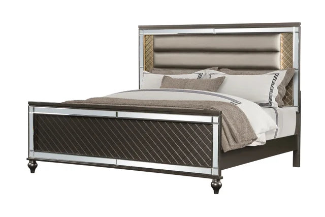 Stars Charcoal - 5PC Bedroom Set Queen or King
