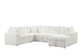 Forever Beige Sectional With Pull-Out Bed