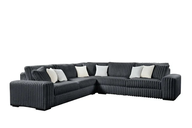 MARSHMALLOW Charcoal OVERSIZED Sectional **NEW ARRIVAL**