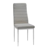 D107 - Gray - Glass Table + 4 Chairs **NEW ARRIVAL**