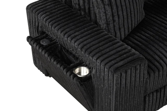 Bazooka Black 7PC Sectional **NEW ARRIVAL**