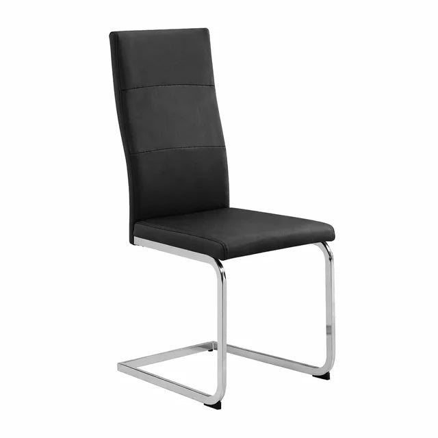 D201 Black - Glass Table + 6 Chairs **NEW ARRIVAL**