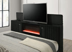 Villa Black Platform Bed - Queen, King