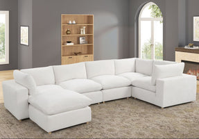 XLCLOUD BEIGE2 Sectional + Ottoman Set **NEW ARRIVAL**