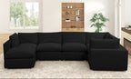 XLCLOUD BLACK2 Sectional + Ottoman Set **NEW ARRIVAL**