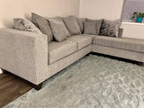 Dove Grey Sectional includes throw pillows