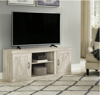 Whitewash TV Stand 60"L