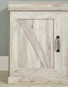 Whitewash TV Stand 60"L